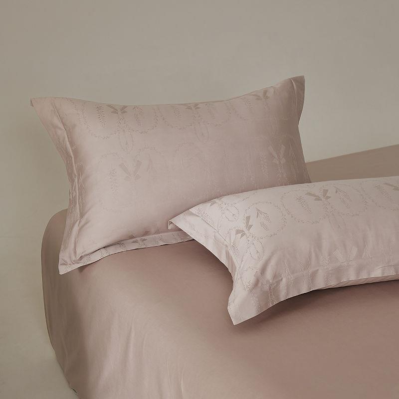 新款高档结婚喜大红色全棉枕套一庆828装纯棉枕芯对套提单花人枕