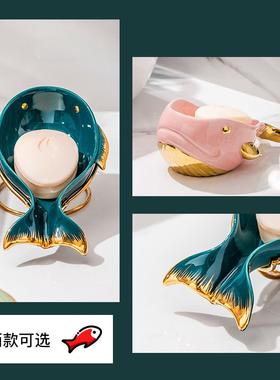 创意沥水肥物皂IQW盒卫生间家用皂置架浴室可盒爱香皂子香皂碟