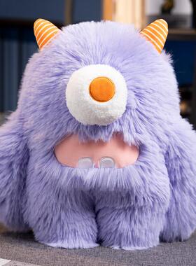 8Y创意个车载抱枕装饰品摆件卡通731汽车竹炭公仔车内包净化Z性去