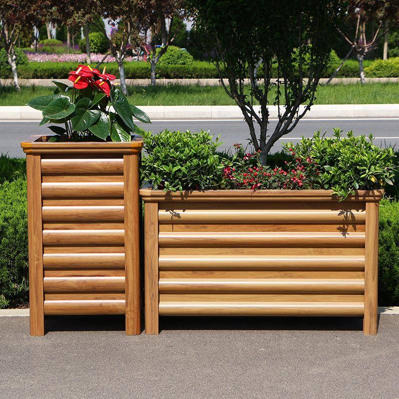 铝箱合金花户护外庭院花景槽道路栏市政花LNF坛室外花盆种植箱区