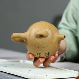 壶宜兴手工作品新芝麻段泥紫砂壶彩绘秦权111茶大容量泡茶壶混制