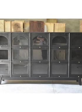 橡木黑色丹多宝阁柜家储物收纳柜麦C复古MARUM风格具