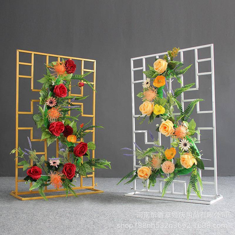 新942款铁婚庆道具中式婚礼小屏风路中式引道具中艺国路风引舞台