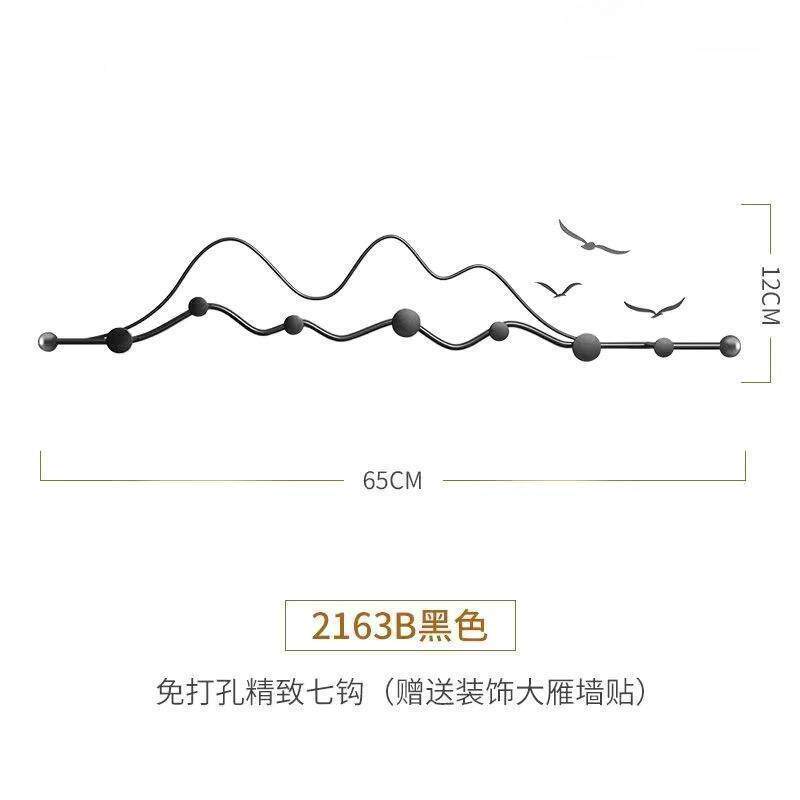 轻挂奢厅门后衣帽钩现代墙上LWF客挂衣钩时尚金属墙壁挂玄关壁挂