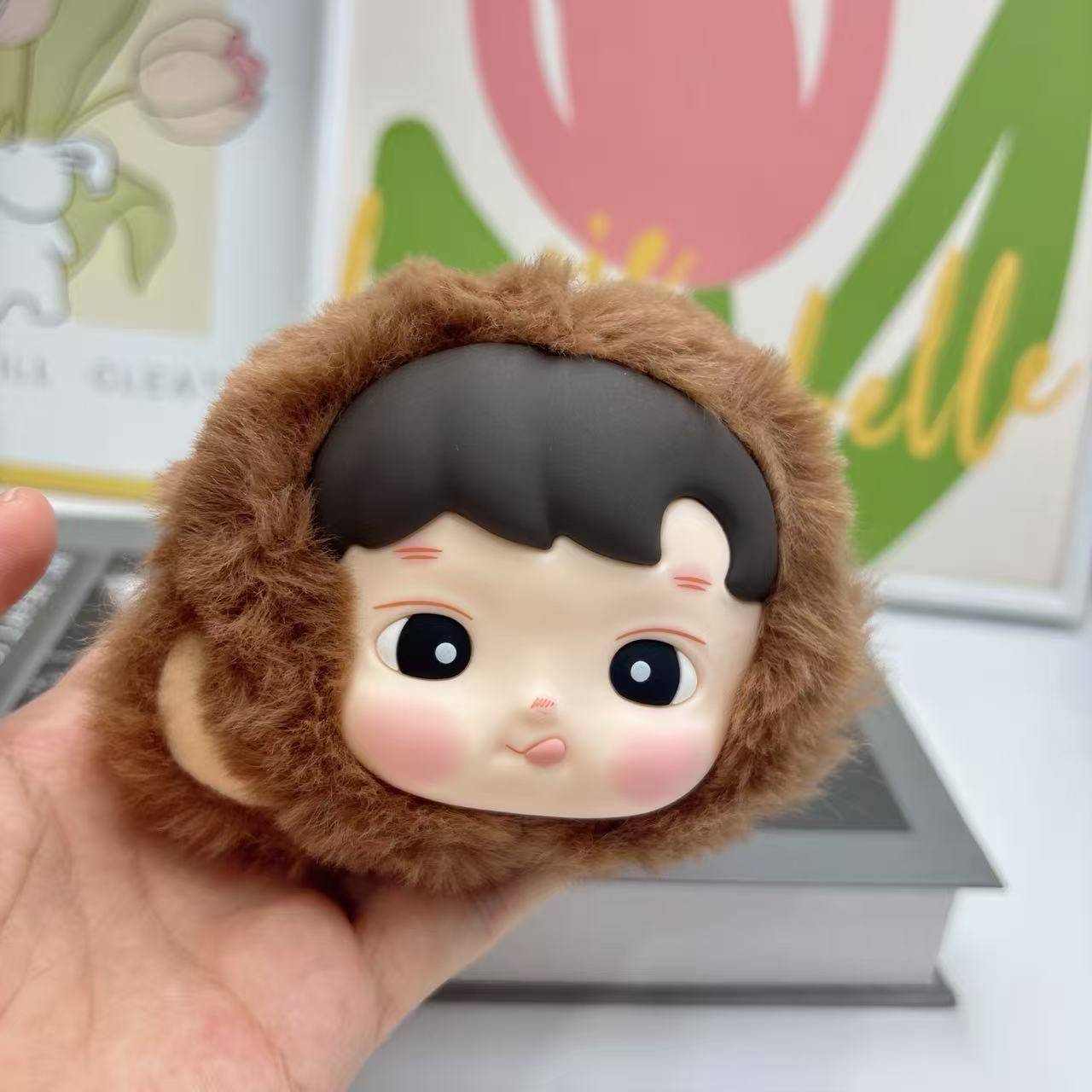 新品小猴子钥匙扣HACIPUPU星座系列-搪胶毛绒盲盒玩具挂件生日公