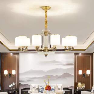 新中式吊灯主客厅灯2022年新款现代简约大气店铺商用餐厅灯具大全