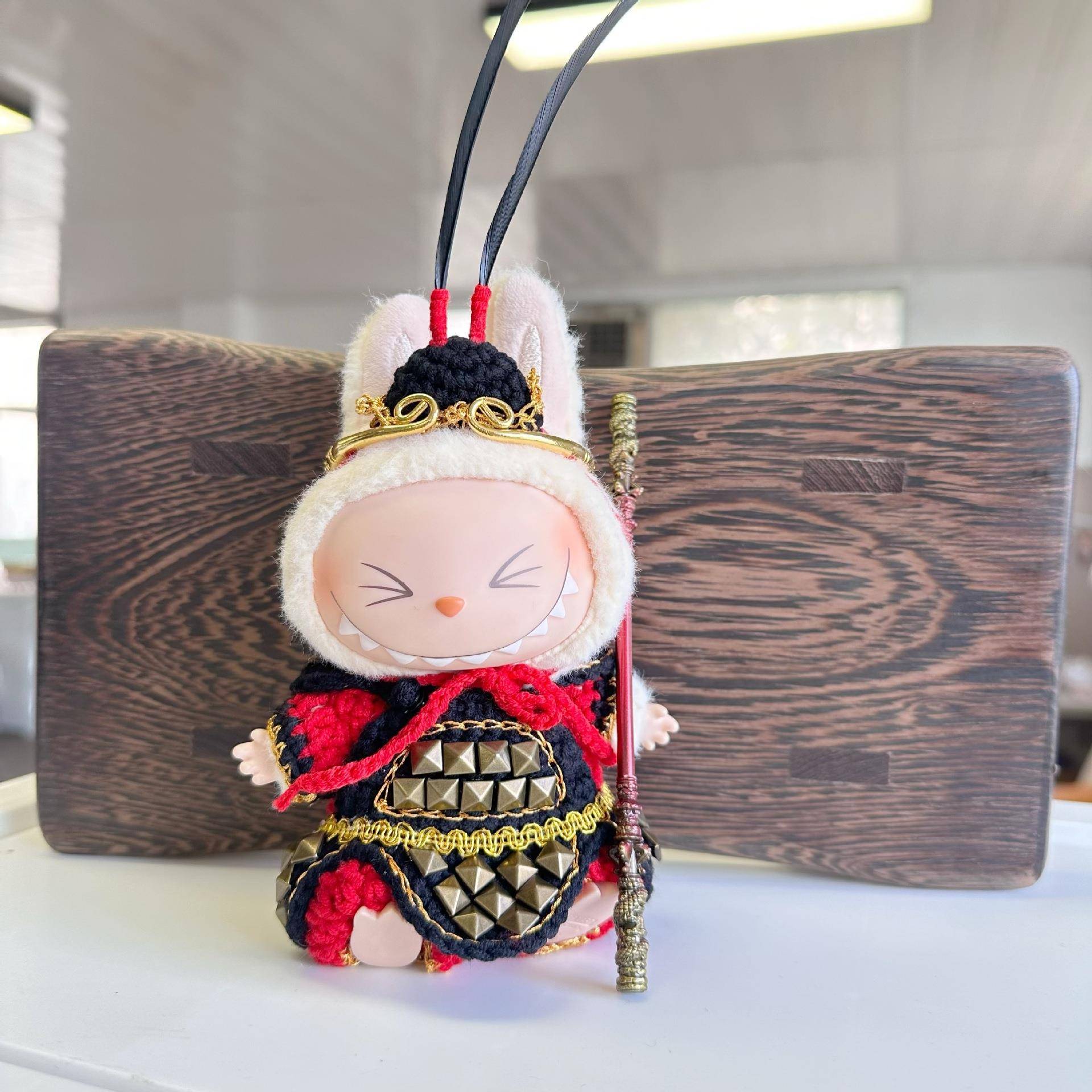 仅衣服】一二代挂件拉布布衣服手作娃衣齐天大圣孙悟空套装LABUBU