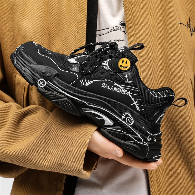 小众设计老爹鞋厚底增高男鞋子