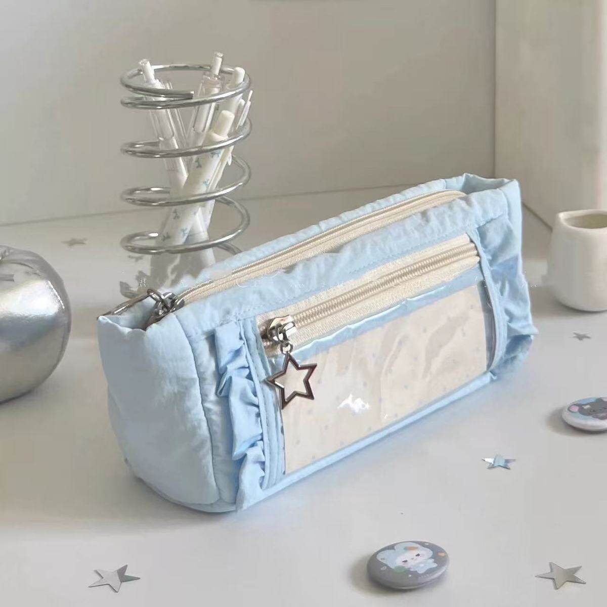 简约透明痛包笔袋女生2025新款高颜值ins风学生文具盒小众不撞款