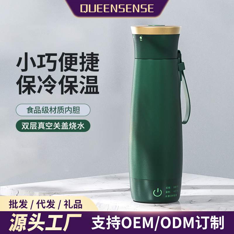 便携式烧水壶恒温保温烧水杯宿舍旅行电热杯小型家用热水壶煮水壶