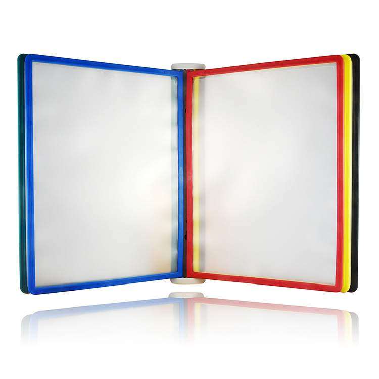 A4挂墙壁文件夹磁性多页翻页多层册墙面壁挂式资料5页插袋资料册