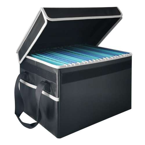 防火收纳盒 办公大容量档案资料安全储存可折叠A4挂页 防火文件袋