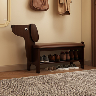 实木换鞋凳简易鞋架入户进门口穿鞋凳子一体可坐家用多层收纳鞋柜