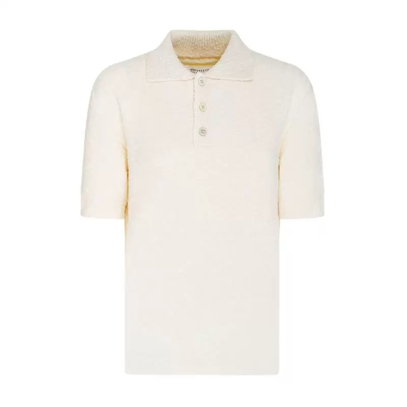 MAISON Margiela светло-коричневая polo рубашка