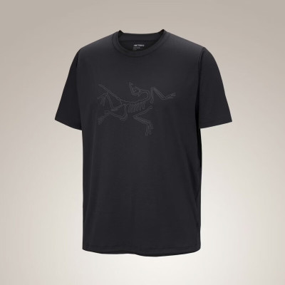 ARC'TERYX 始祖鸟 Cormac Logo SS 夏季男款徽标轻质 吸湿排汗T恤