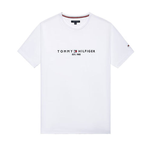 正品汤米希尔费格男士短袖刺绣T恤衫