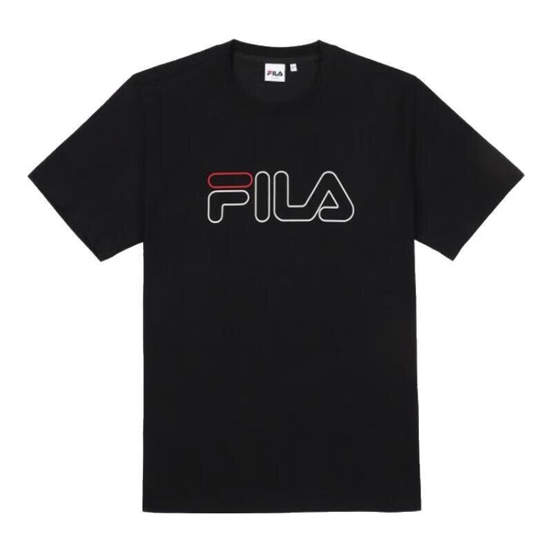 FILA 斐乐 男女同款 夏季休闲运动 舒适圆领短袖 上衣T恤