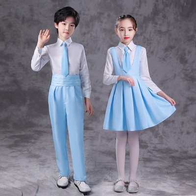 速发冯琳大合唱演出服主持人中小学生红领巾歌唱祖国朗诵服装