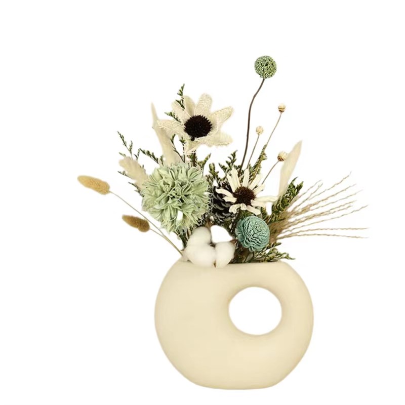 干花瓶摆件客厅轻奢高档电视柜玄关家G居饰品假花仿真花插花装饰