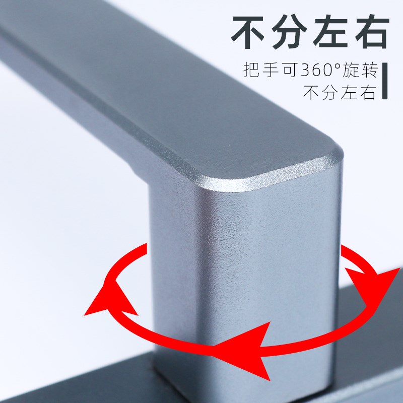 极窄边框门把手有框玻璃门卫生间门木门拉手断P桥铝极窄边框门拉