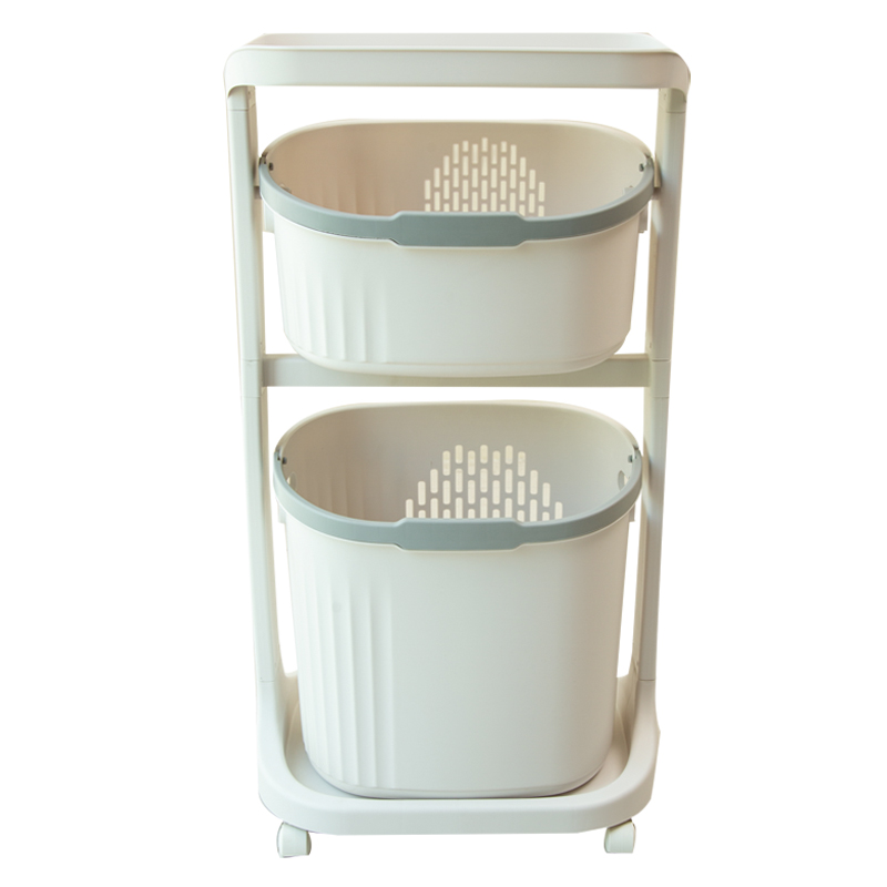 ins浴室小推车卫生间脏衣篓厕所落地置物架移S动收纳篮家用神器