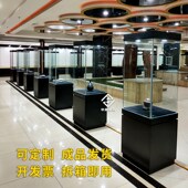 产品玻璃柜台木质珠宝首饰展示柜古董H玉器陶瓷博物馆文物展览柜