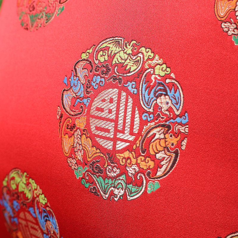 红木沙发坐垫中式可n拆洗加厚绸缎锦缎实木家具沙发垫海绵防滑红