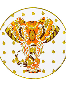 金象宝象好寓意景泰蓝掐丝珐琅画diy彩砂N非遗手工装饰画材料包