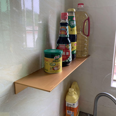 铝合金置物架壁挂墙m上/浴室/展厅/客厅收纳架一字隔板置物板层板