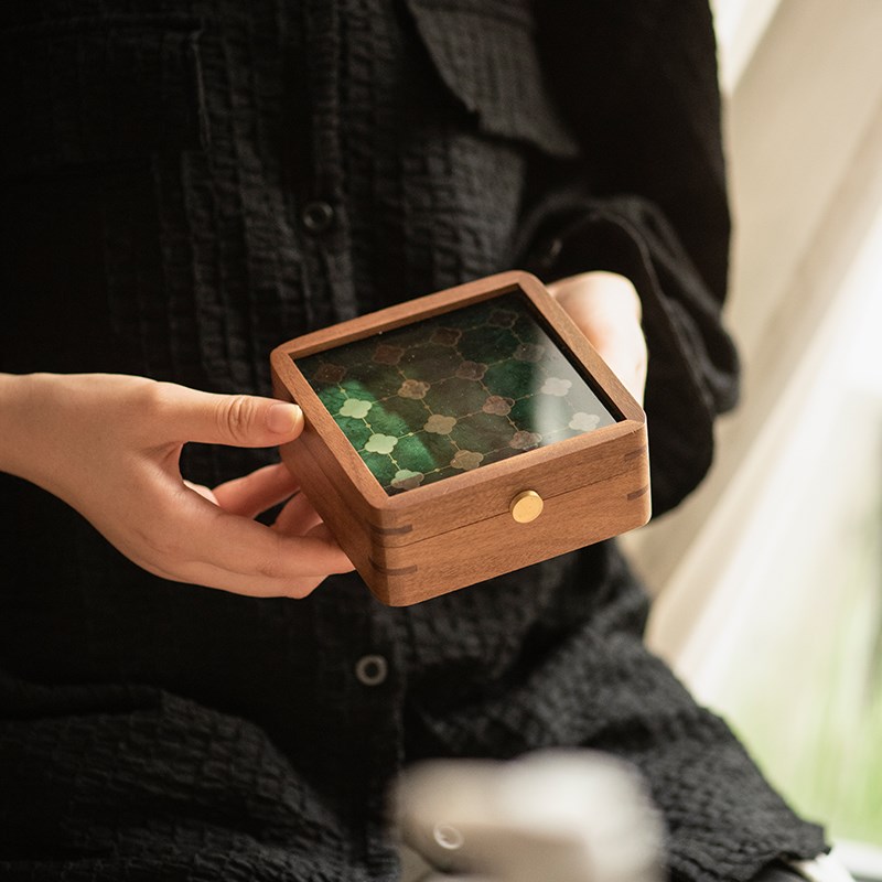 金条专用收纳盒工行10g20g黄金攒金盒金K豆纪念银币收藏盒礼品木