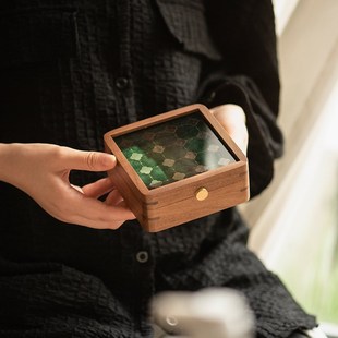 金条专用收纳盒工行10g20g黄金攒金盒金K豆纪念银币收藏盒礼品木