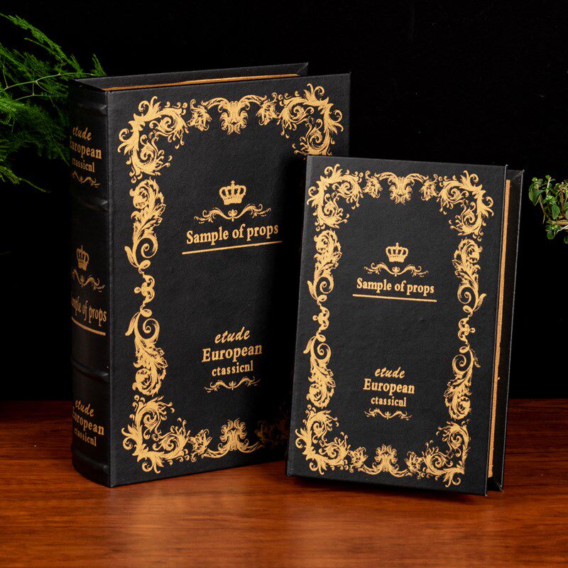 复古木质假书仿真书板房摄影道具装饰模型书橱窗道V具书柜书桌摆