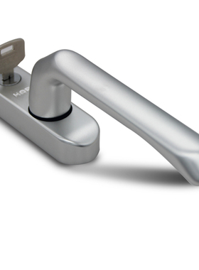 hopo窗户把h手带锁断桥铝合金实心执手平开窗明装方轴款拉手ph702