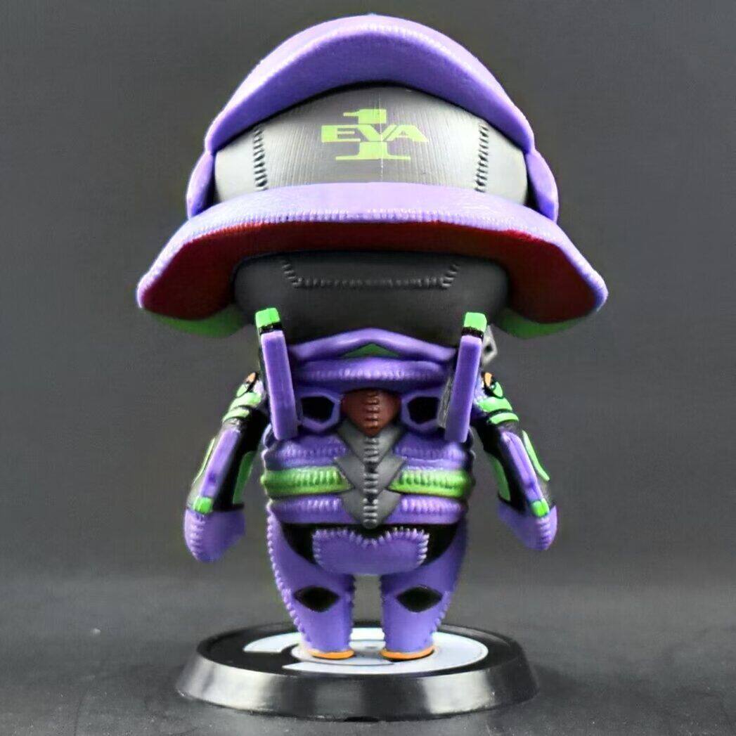 卡通模型剧场版目不转睛q版小可爱t1初号机车载桌面手办摆件