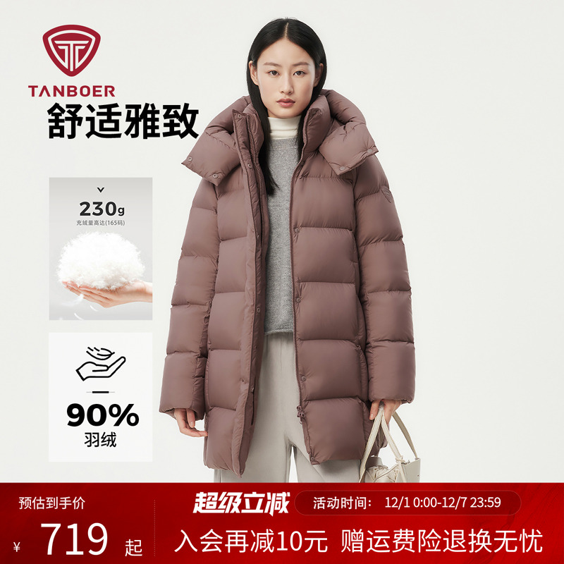 秋冬大码加厚妈妈款加厚羽绒服