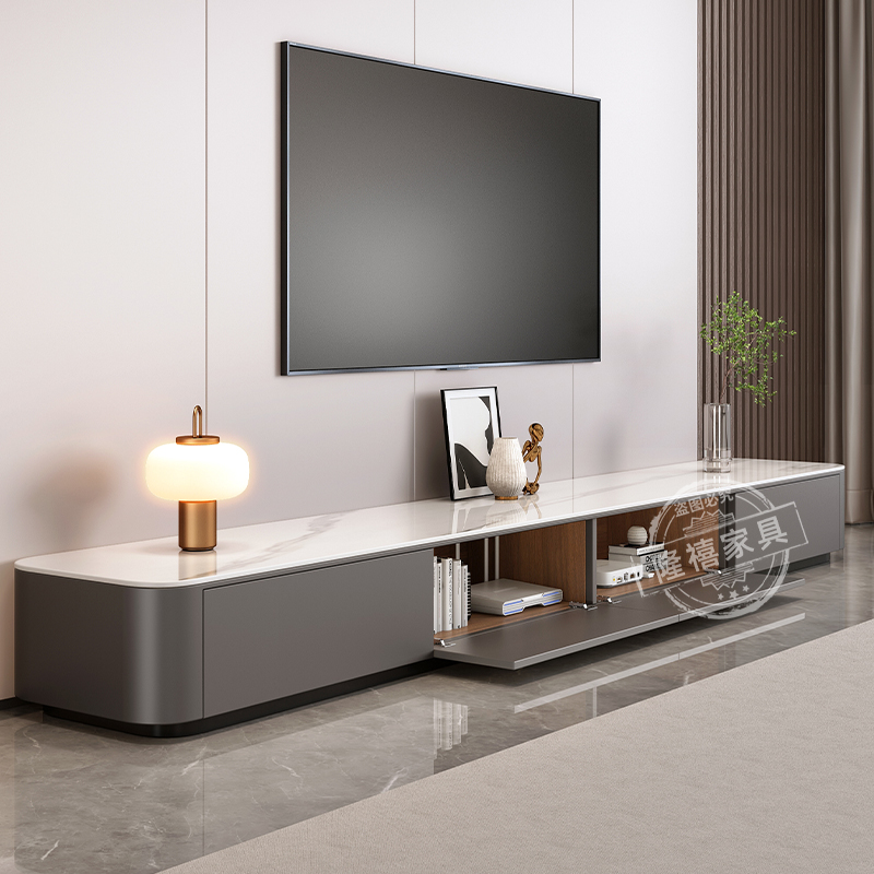 电视柜客厅家用2025新款小户型现代简易轻奢落地茶几电视机柜组合