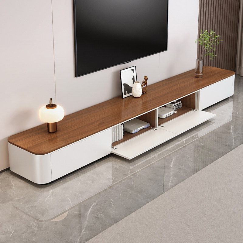 实木电视柜客厅家用2025新款小户型轻奢高级感落地茶几电视柜组合
