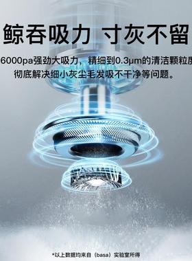 BASA车载吸尘器 手持式无线充电 16000Pa真空度 120W功率 多种颜