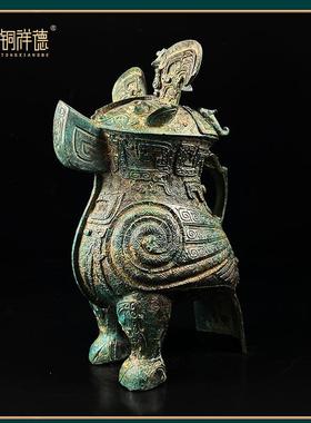 仿古青铜器妇好鸮尊工艺品摆件客厅办公室装饰品铜器文玩送礼佳品