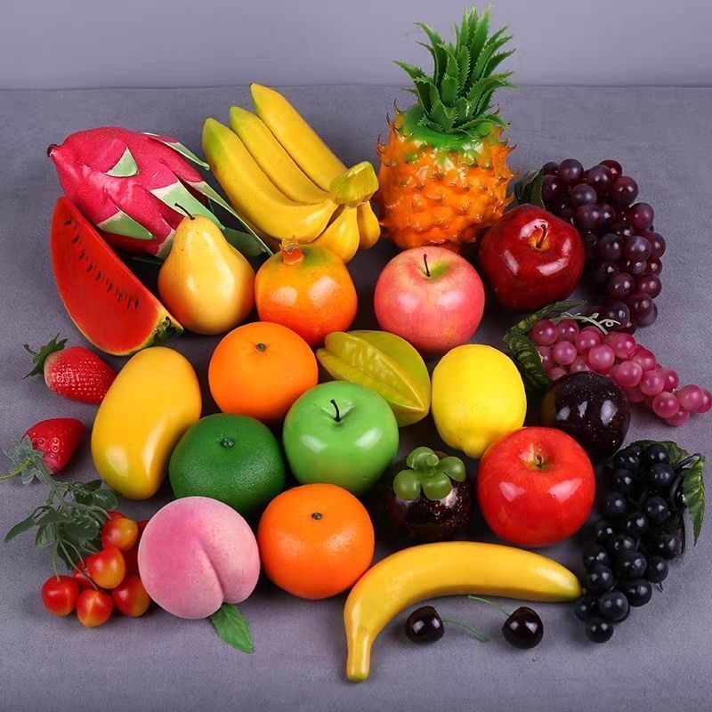 仿真水果蔬菜套装塑料泡沫假苹果模型香蕉道具教装饰拍摄摆件