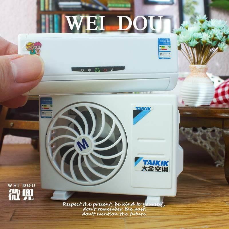 迷你娃屋空调内外机模型12分微缩