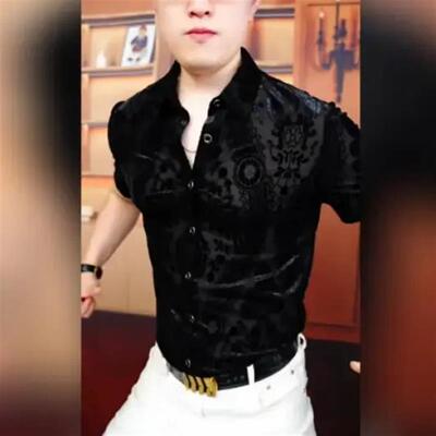 Cilantro2025夏季衬衫男l士修身翻领帅气商务休闲百搭潮流时尚个