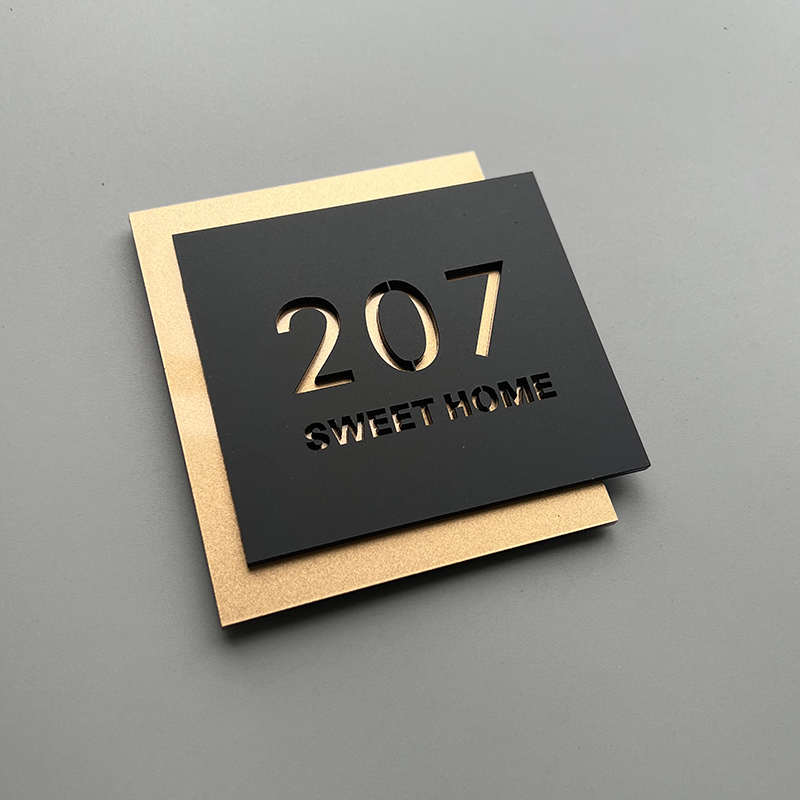 字贴包厢亚克宿舍房间宾馆自力订制粘房号家用定制个性办公室号码