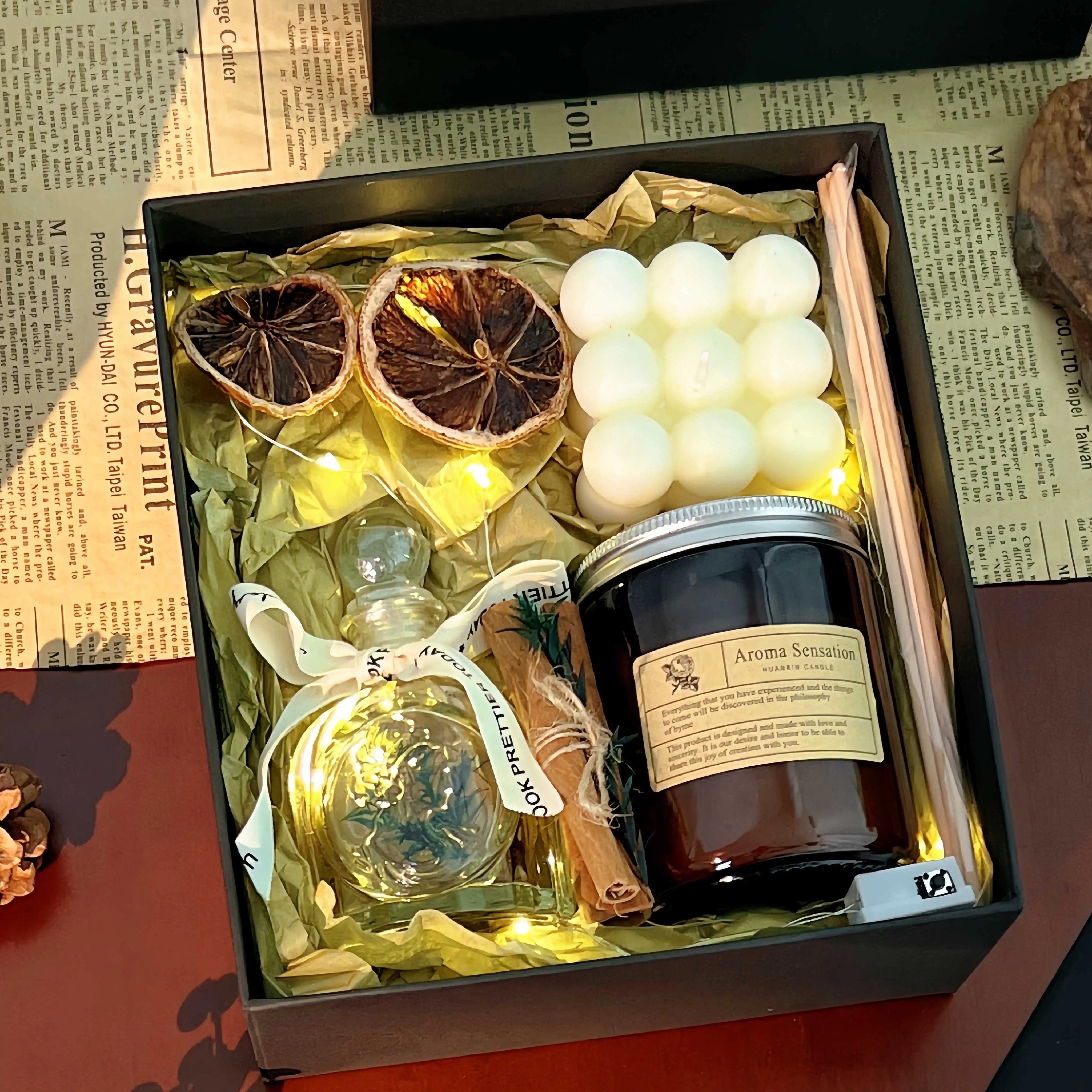 香薰蜡烛礼盒套装生日礼物女生送闺蜜女朋友高级感小众伴手礼品