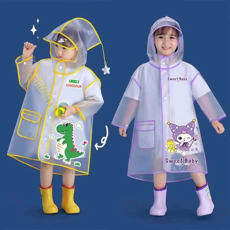 新款儿童雨衣防水防暴雨全身