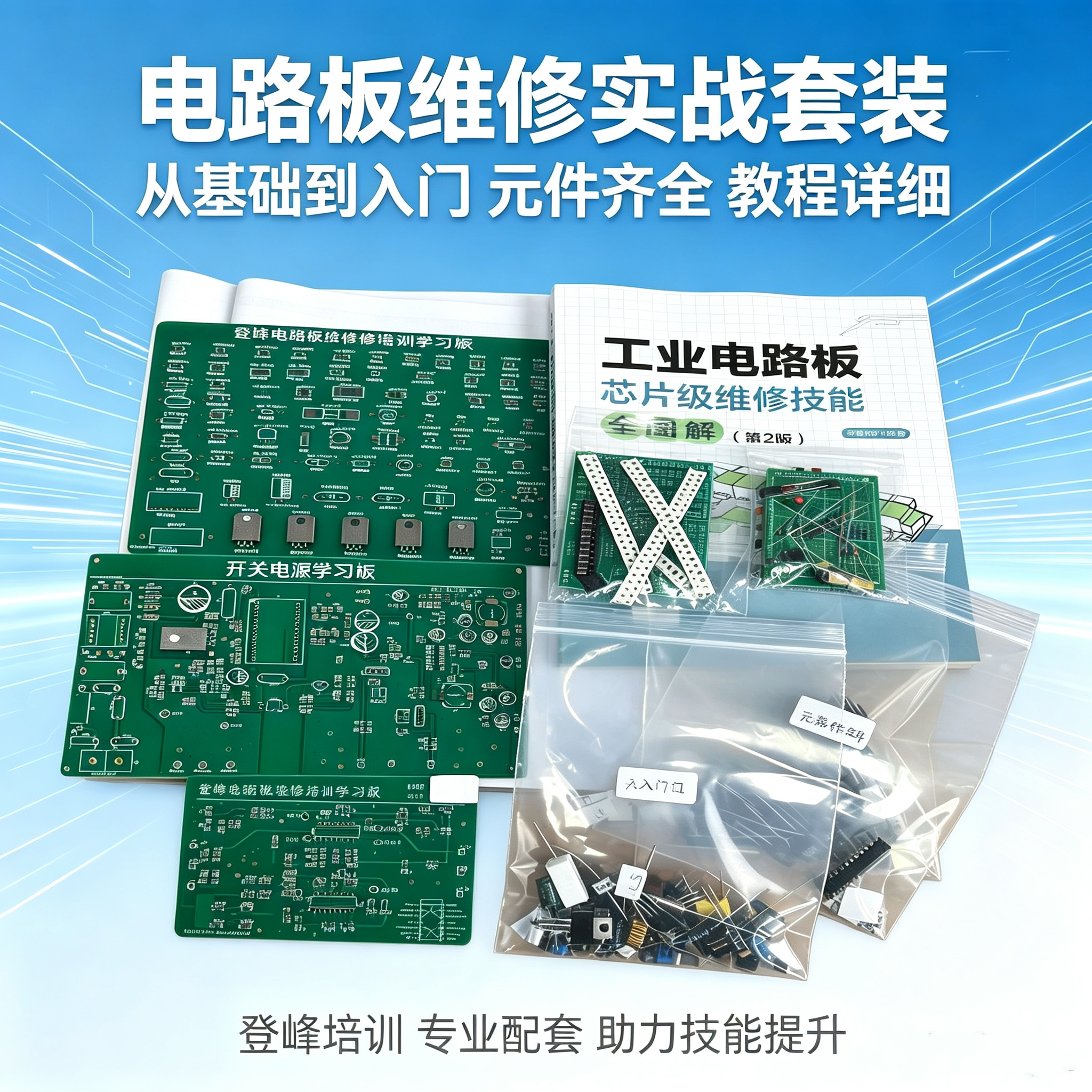 电路板维修培训学习板工控维修教程视频课线上学变频器维修培训