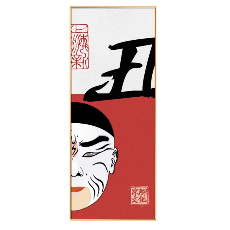 国粹京人物锅脸谱装饰饭潮店馆餐馆川新菜挂火店中式国剧壁定做