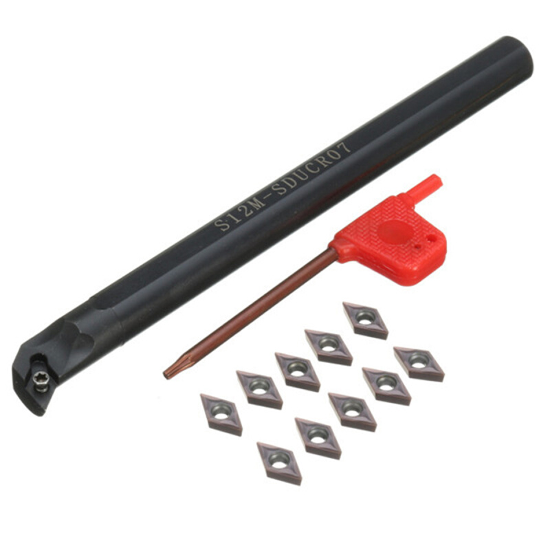 S12M-SDUCR07数控刀杆+一盒10个紫黑色DCMT0702刀片+1个扳手