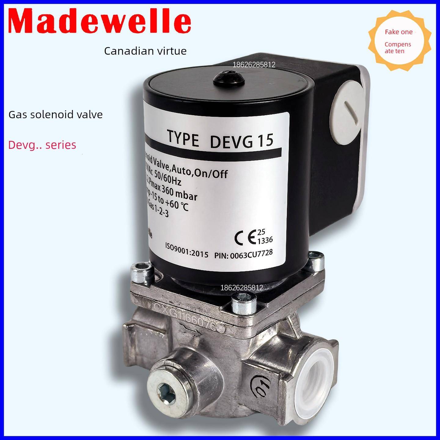 燃气电磁阀阀芯截止阀Devg15 Devg20 Devg25 Devg40 Devg50