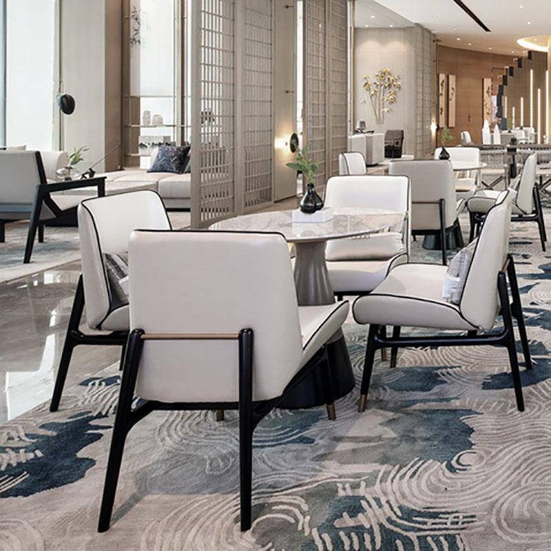 需定制新中式售楼处洽谈桌椅组合营销中心酒店大堂展厅接待部工厂